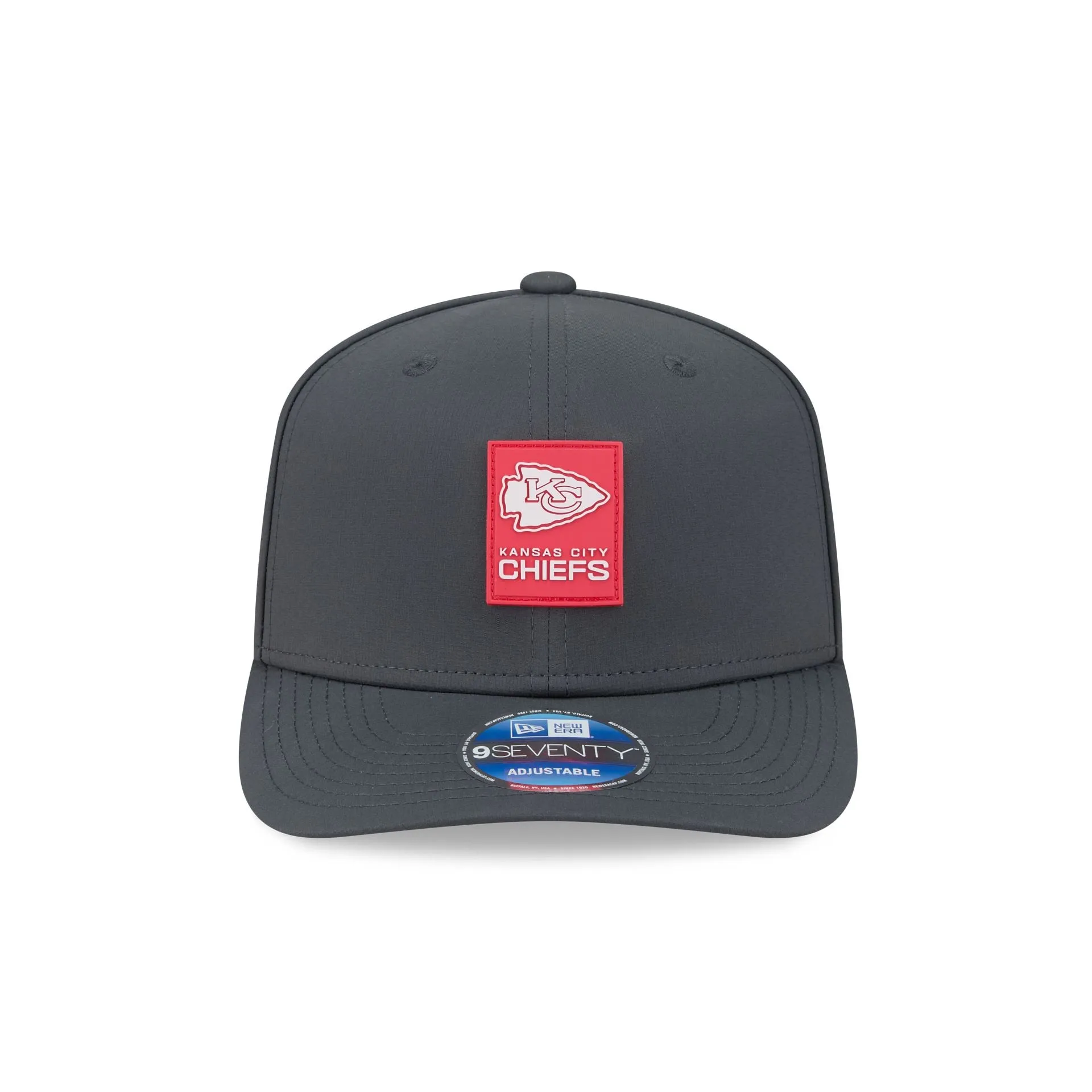 Kansas City Chiefs 2025 Sideline Cold Weather Steel Clouds 9SEVENTY Stretch-Snap Hat sold by New Era product image thumbnail 3