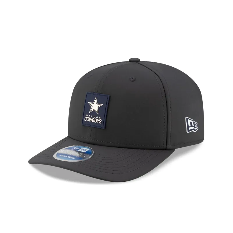 Dallas Cowboys 2025 Sideline Cold Weather Steel Clouds 9SEVENTY Stretch-Snap Hat sold by New Era