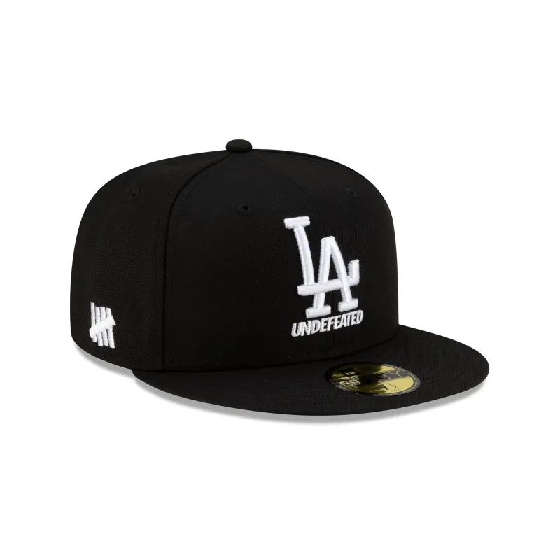 Undefeated x Los Angeles Dodgers Stacked Black 59FIFTY Fitted Hat sold by New Era