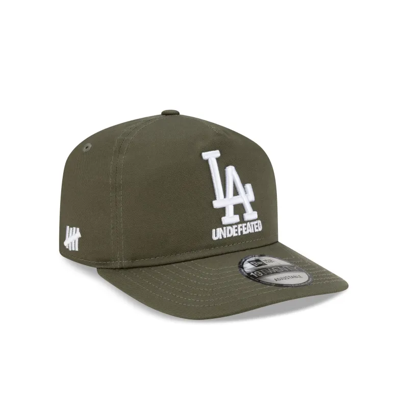 Undefeated x Los Angeles Dodgers Stacked Olive 19TWENTY Adjustable Hat sold by New Era