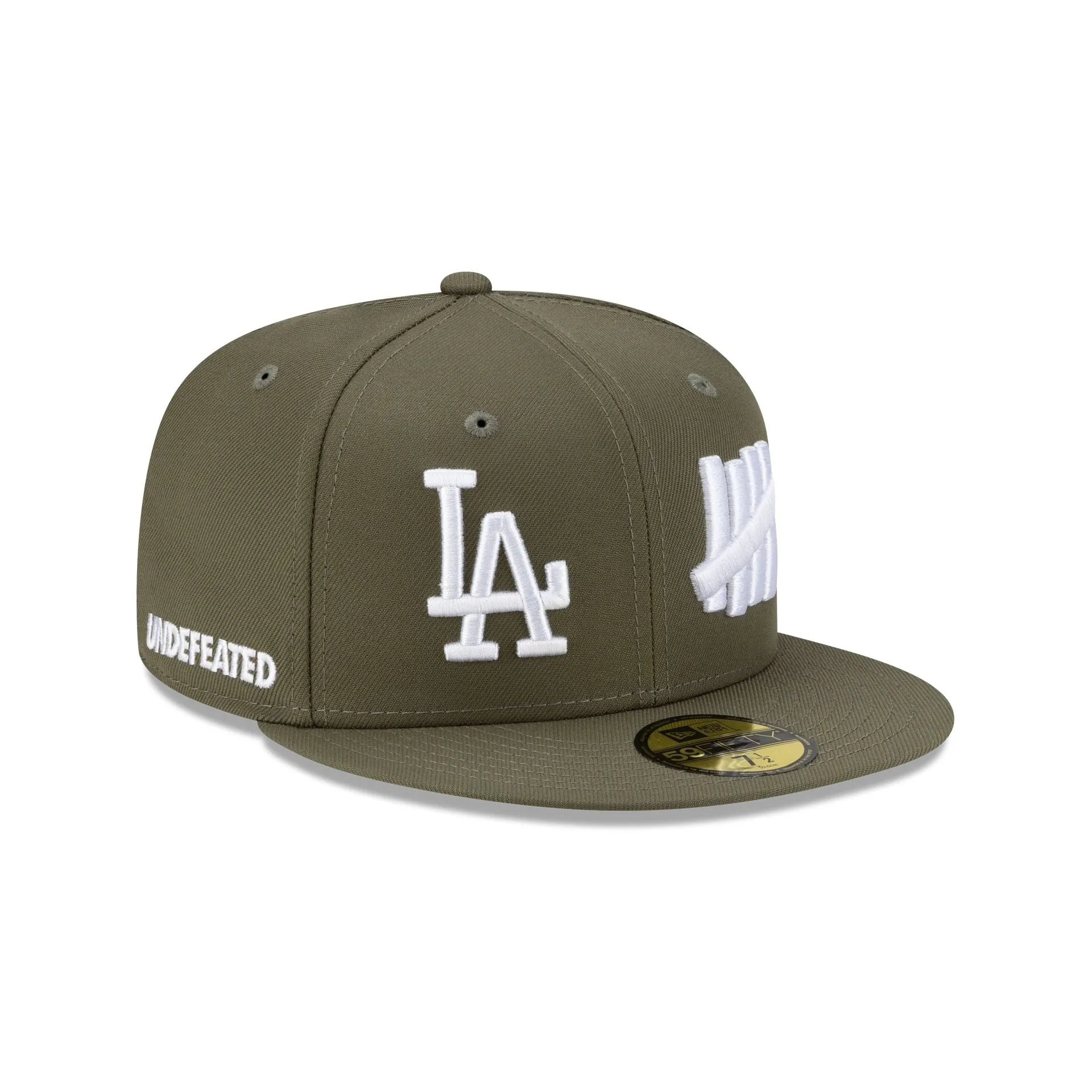 Undefeated x Los Angeles Dodgers Tally Olive 59FIFTY Fitted Hat sold by New Era