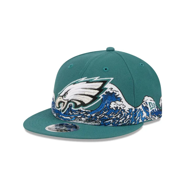 Philadelphia Eagles Tidal Flow Retro Crown 9FIFTY Adjustable Hat sold by New Era