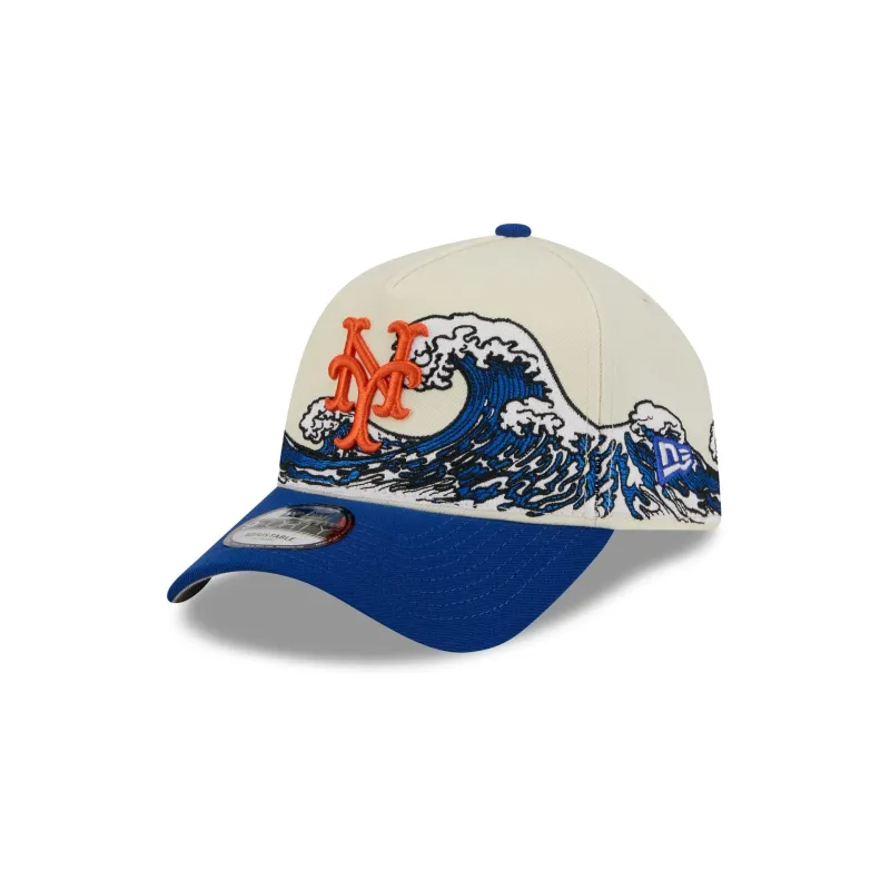 New York Mets Tidal Flow 9FORTY A-Frame Snapback Hat sold by New Era