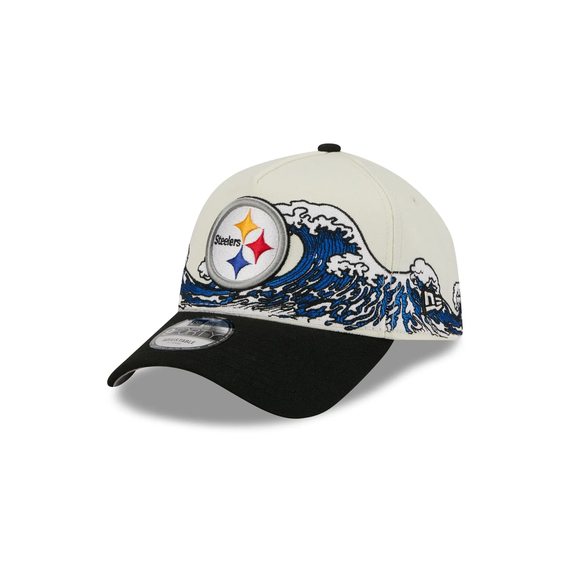 Pittsburgh Steelers Tidal Flow 9FORTY A-Frame Snapback Hat sold by New Era