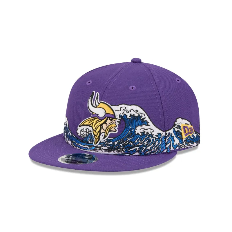 Minnesota Vikings Tidal Flow Retro Crown 9FIFTY Adjustable Hat sold by New Era