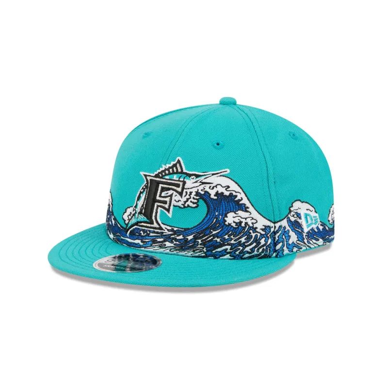 Miami Marlins Tidal Flow Retro Crown 9FIFTY Adjustable Hat sold by New Era