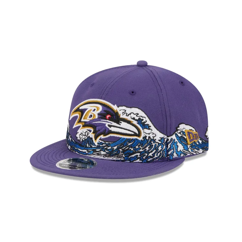 Baltimore Ravens Tidal Flow Retro Crown 9FIFTY Adjustable Hat sold by New Era