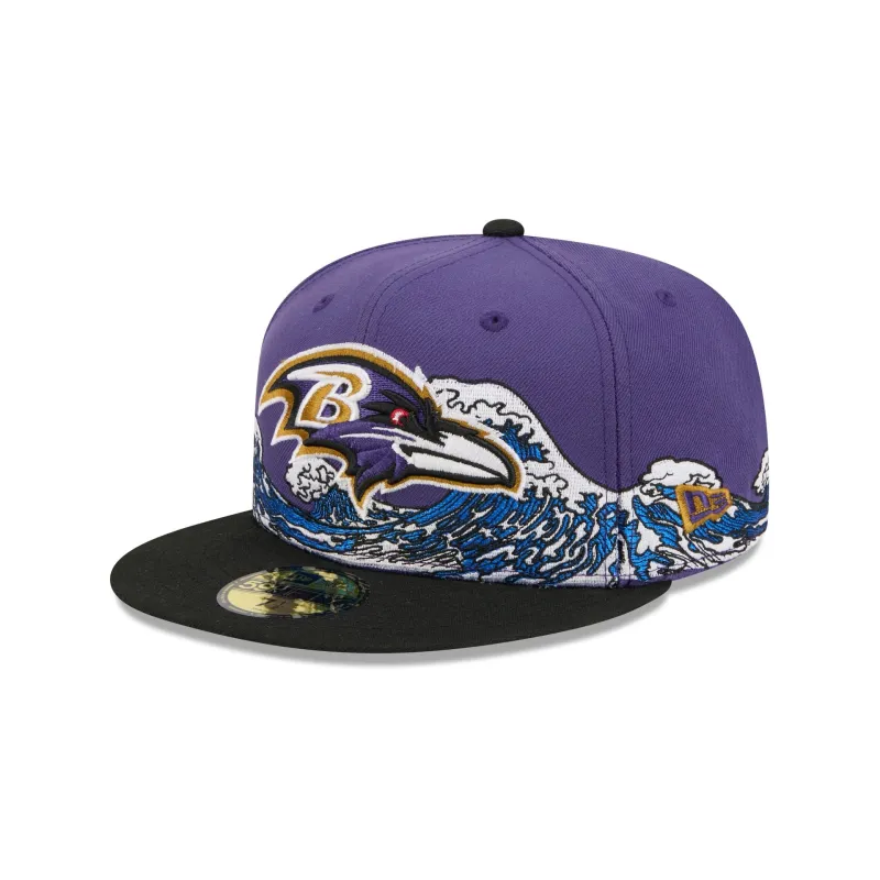 Baltimore Ravens Tidal Flow 59FIFTY Fitted Hat made by New Era