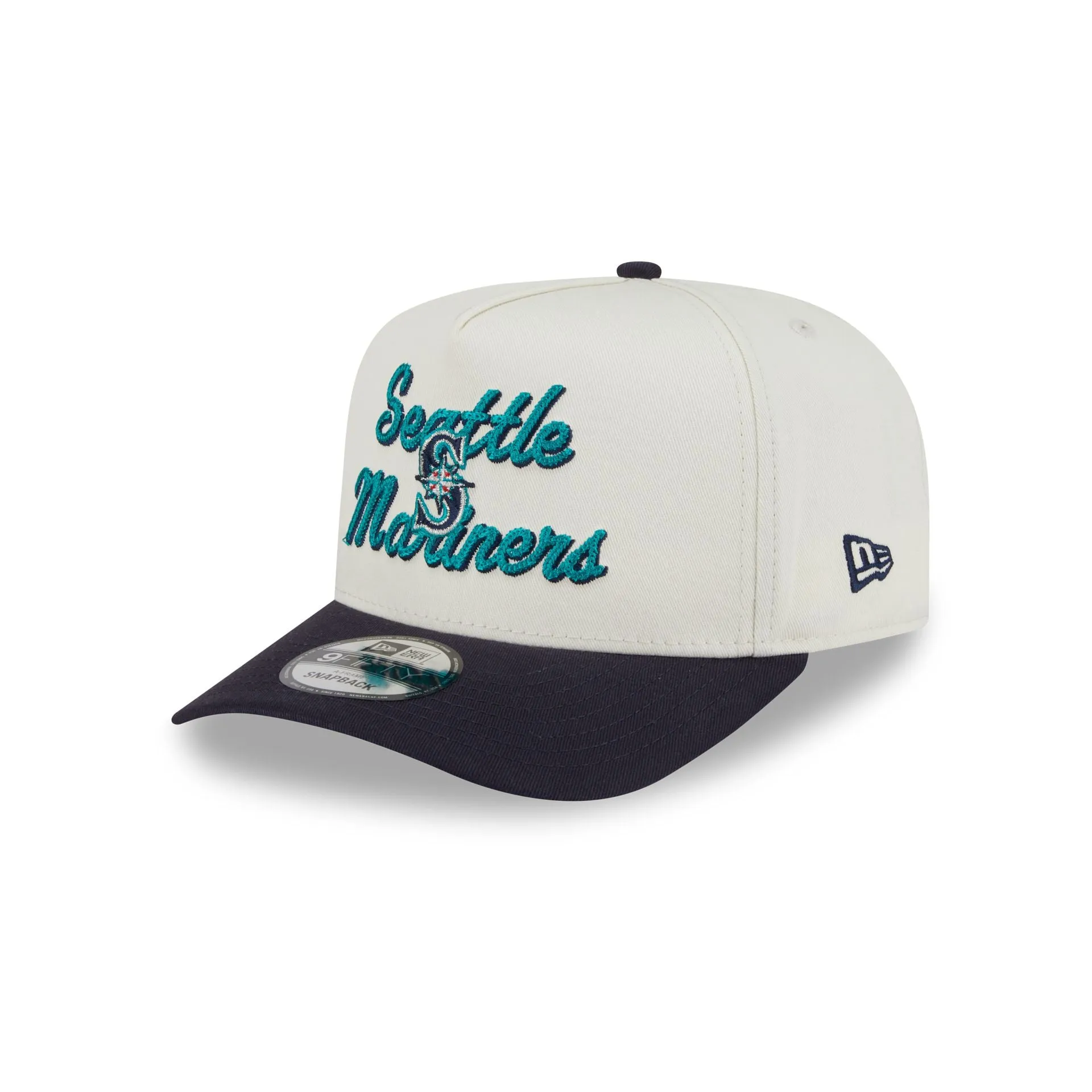 Seattle Mariners Chainstitch 9FIFTY A-Frame Snapback Hat sold by New Era