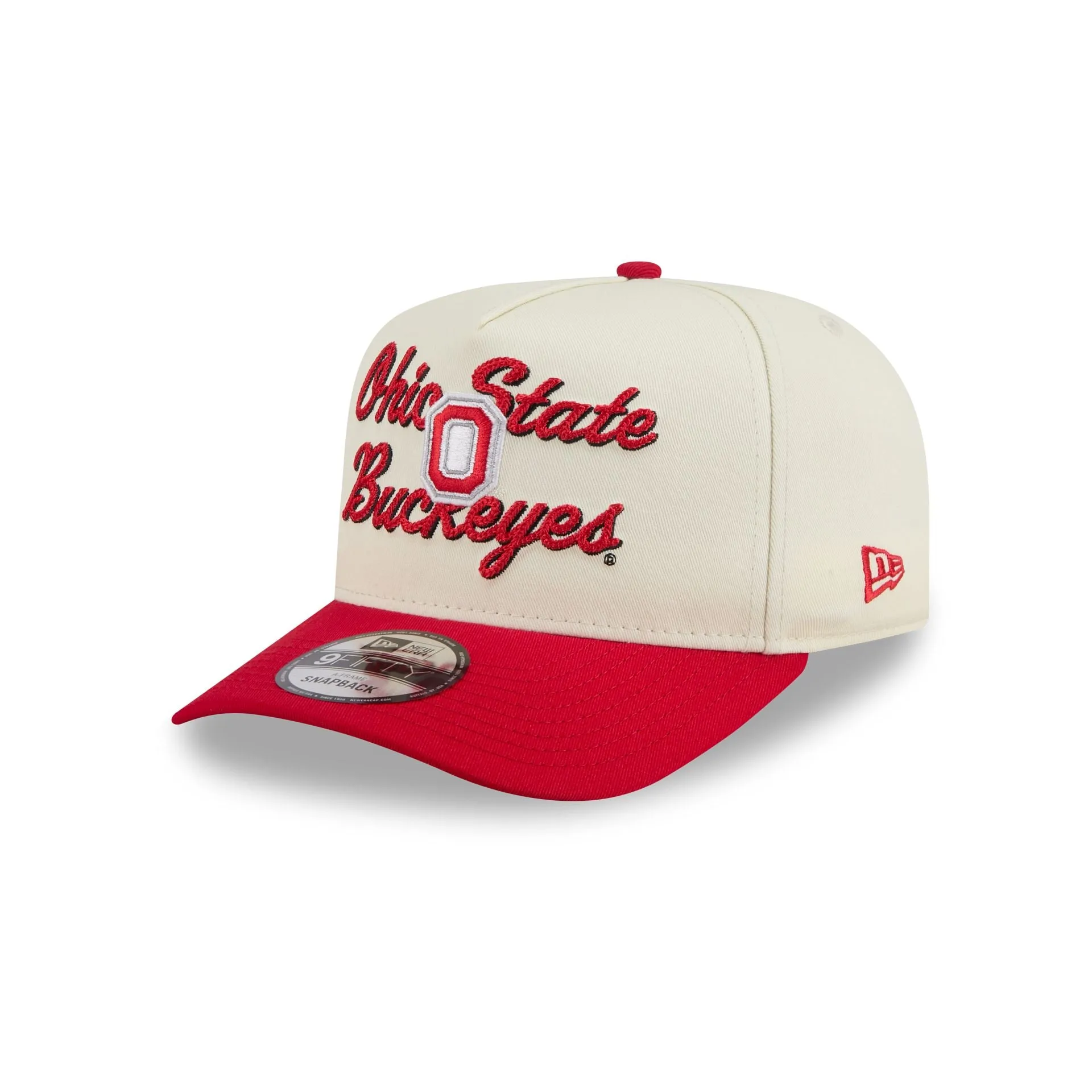 Ohio State Buckeyes Chainstitch 9FIFTY A-Frame Snapback Hat sold by New Era
