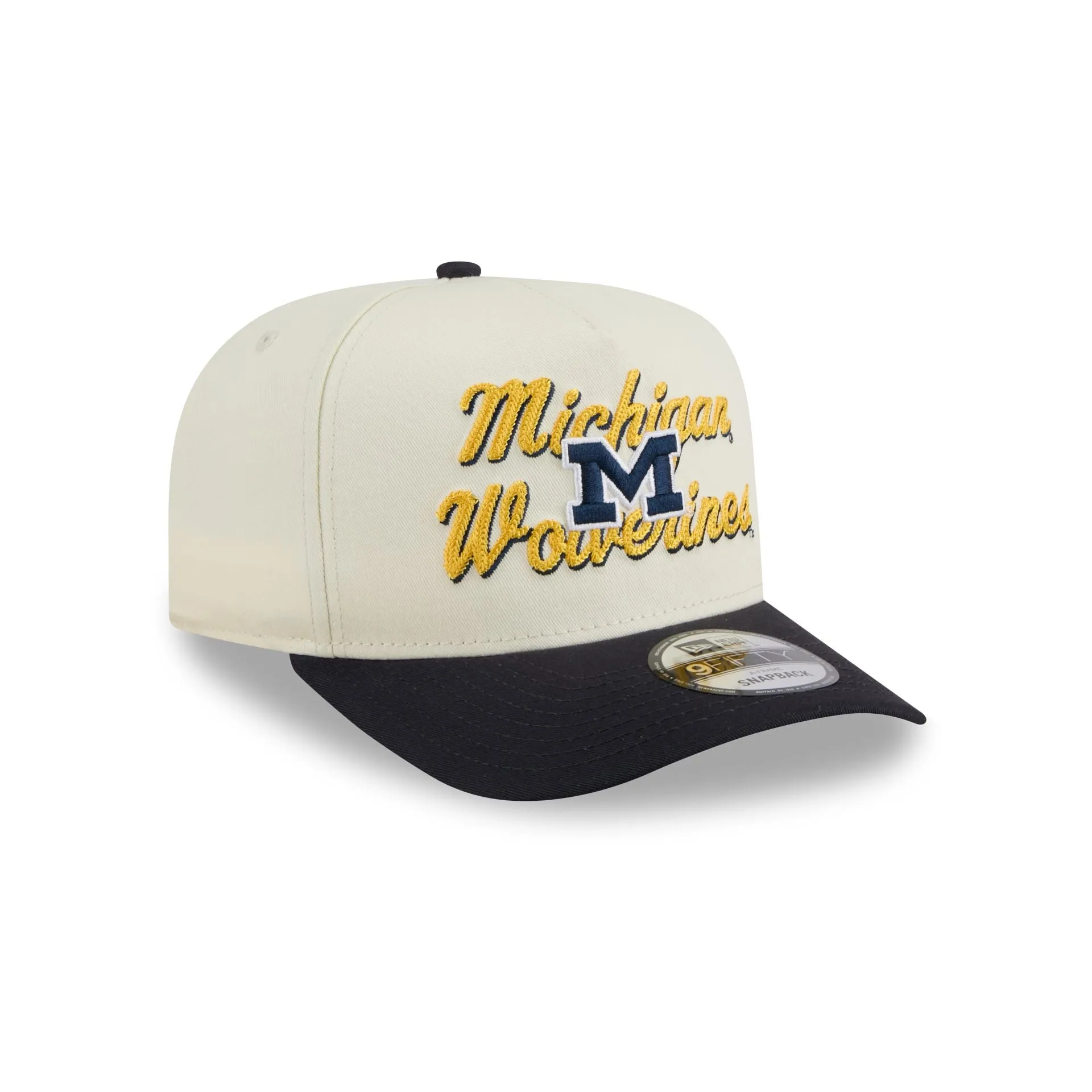 Michigan Wolverines Chainstitch 9FIFTY A-Frame Snapback Hat sold by New Era product image thumbnail 3
