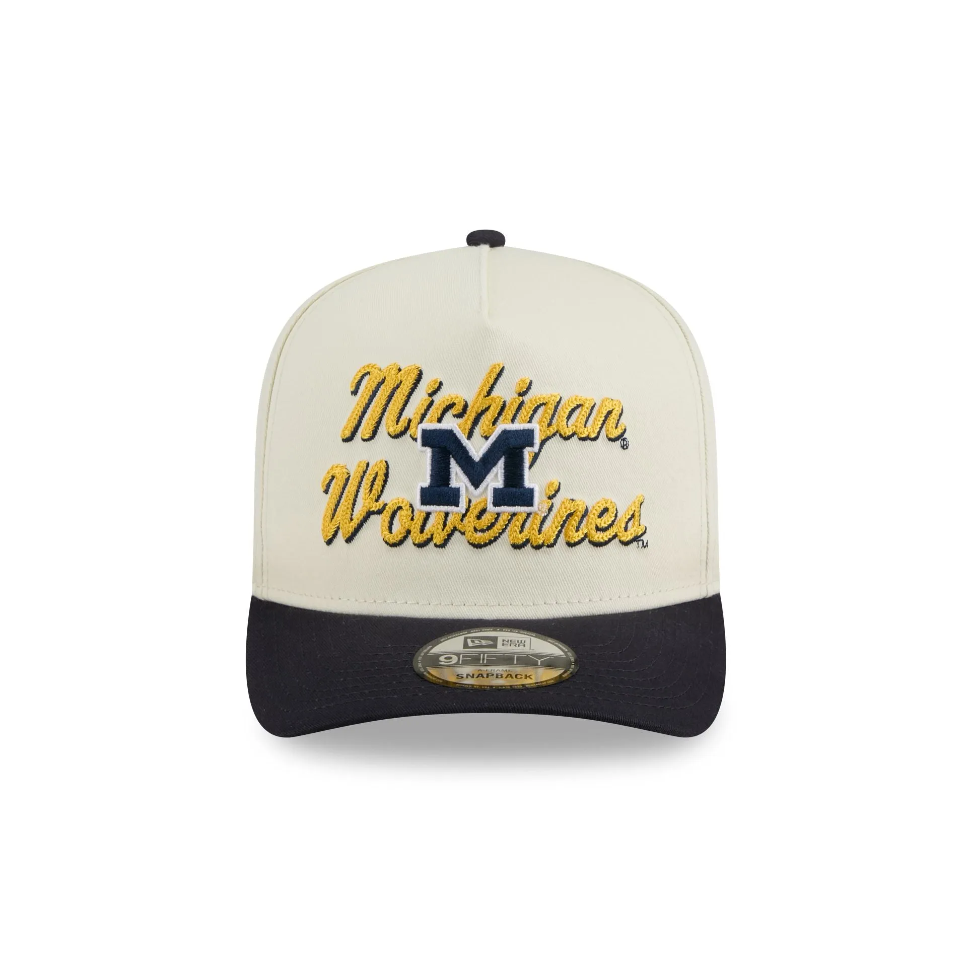 Michigan Wolverines Chainstitch 9FIFTY A-Frame Snapback Hat sold by New Era product image thumbnail 2