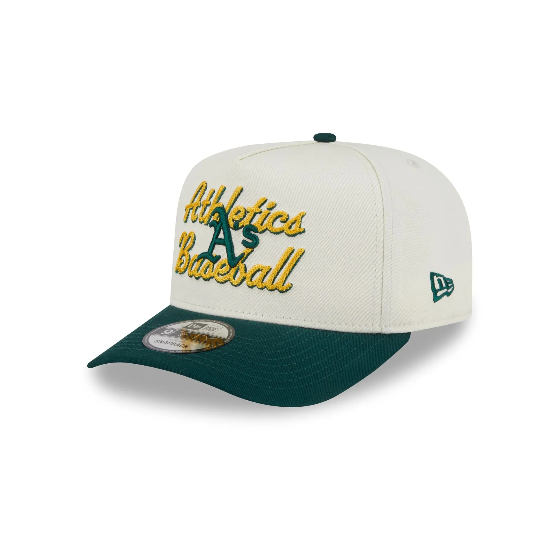 Athletics Chainstitch 9FIFTY A-Frame Snapback Hat sold by New Era