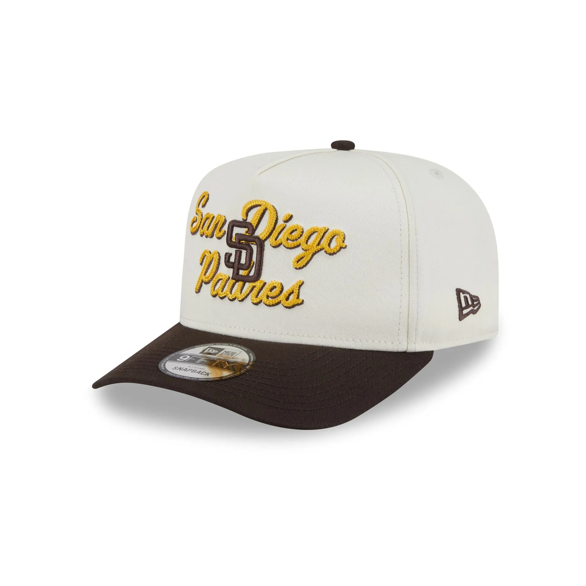 San Diego Padres Chainstitch 9FIFTY A-Frame Snapback Hat sold by New Era