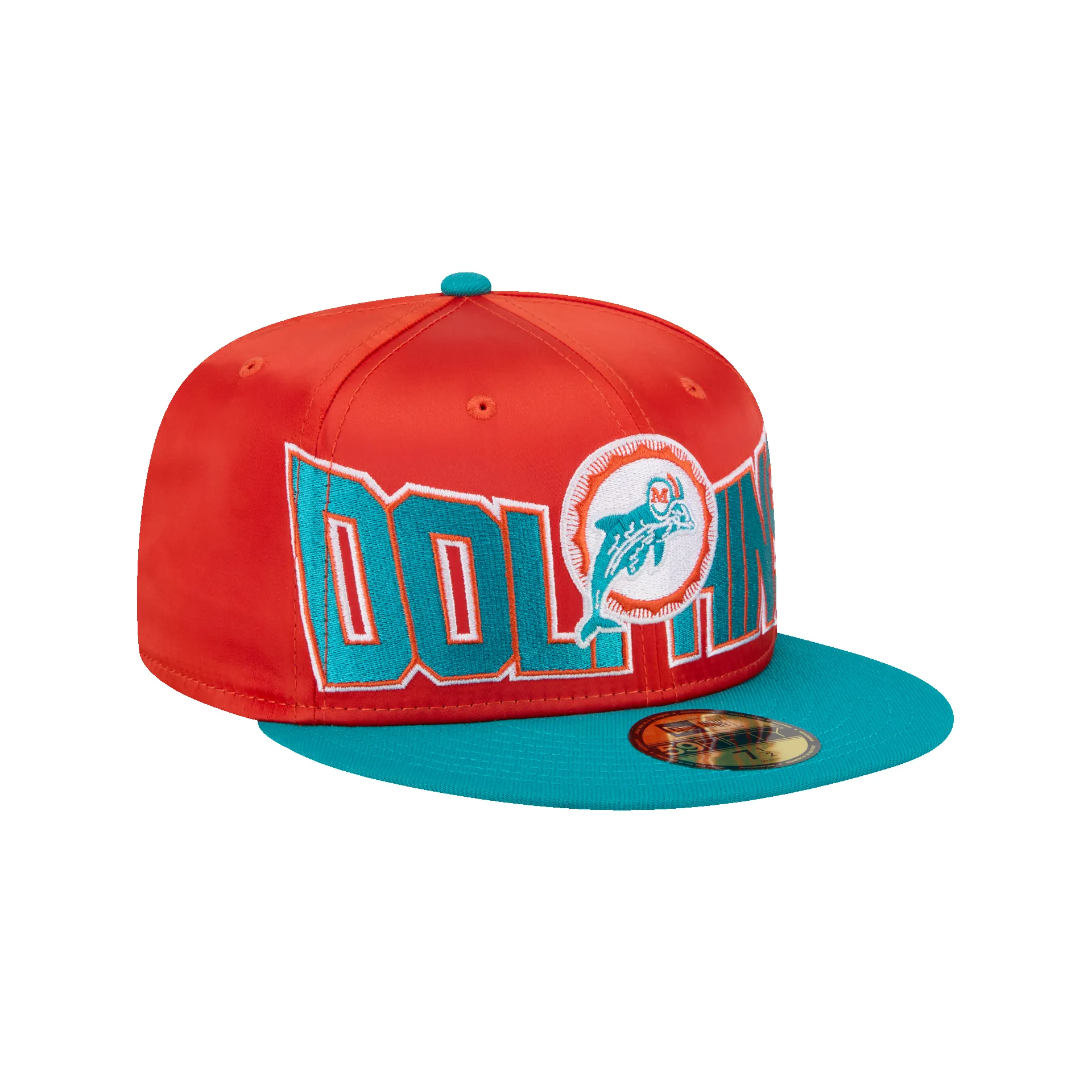 Miami Dolphins Bold Satin 59FIFTY Fitted Hat sold by New Era product image thumbnail 3