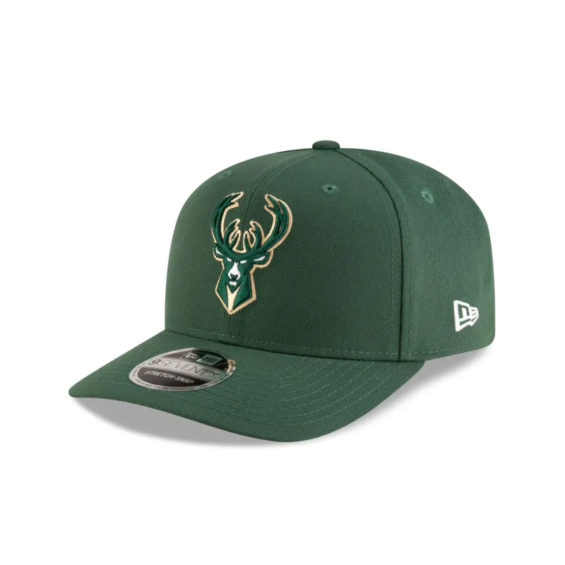 Milwaukee Bucks Team 9SEVENTY Stretch-Snap Hat sold by New Era