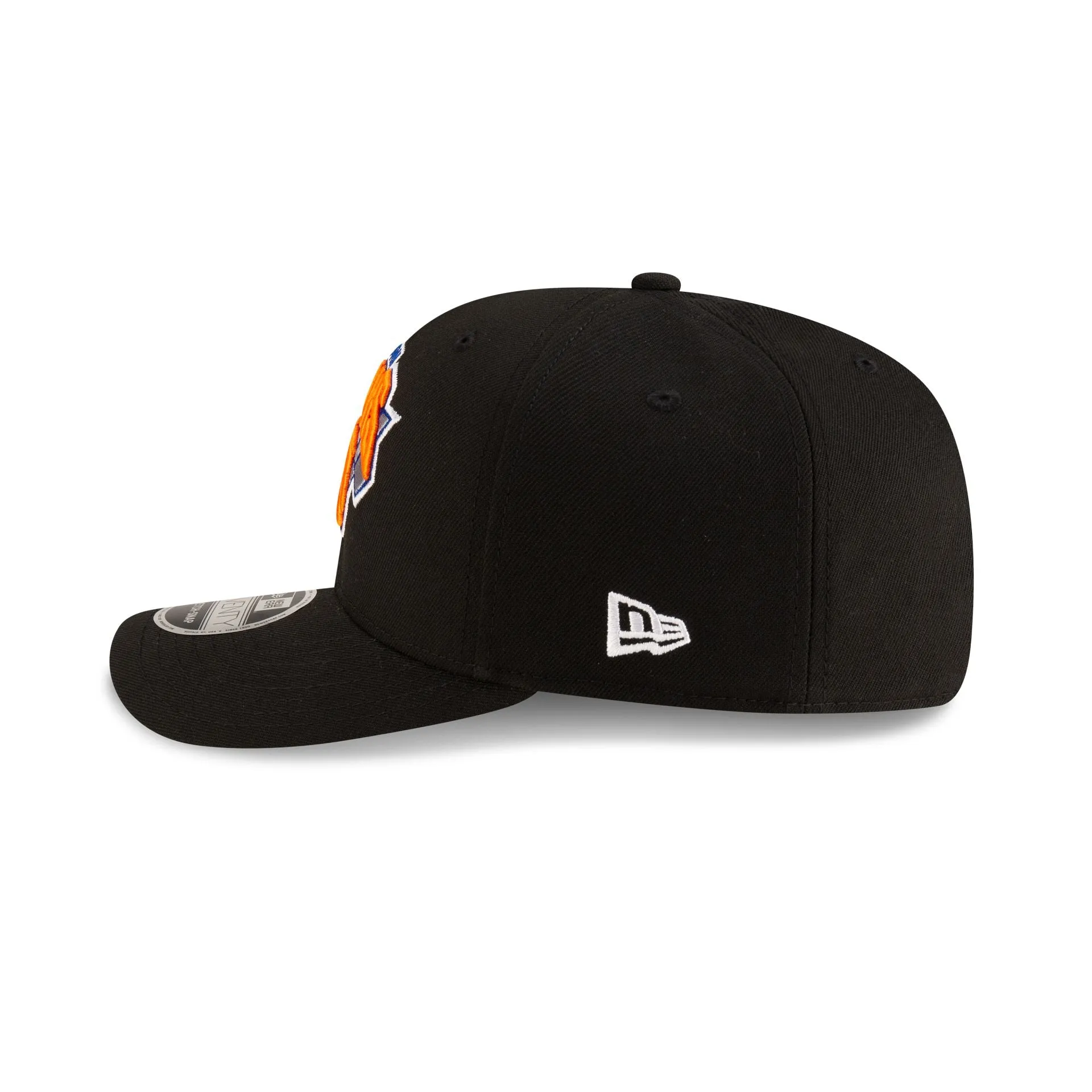 New York Knicks Team Black 9SEVENTY Stretch-Snap Hat sold by New Era product image thumbnail 4