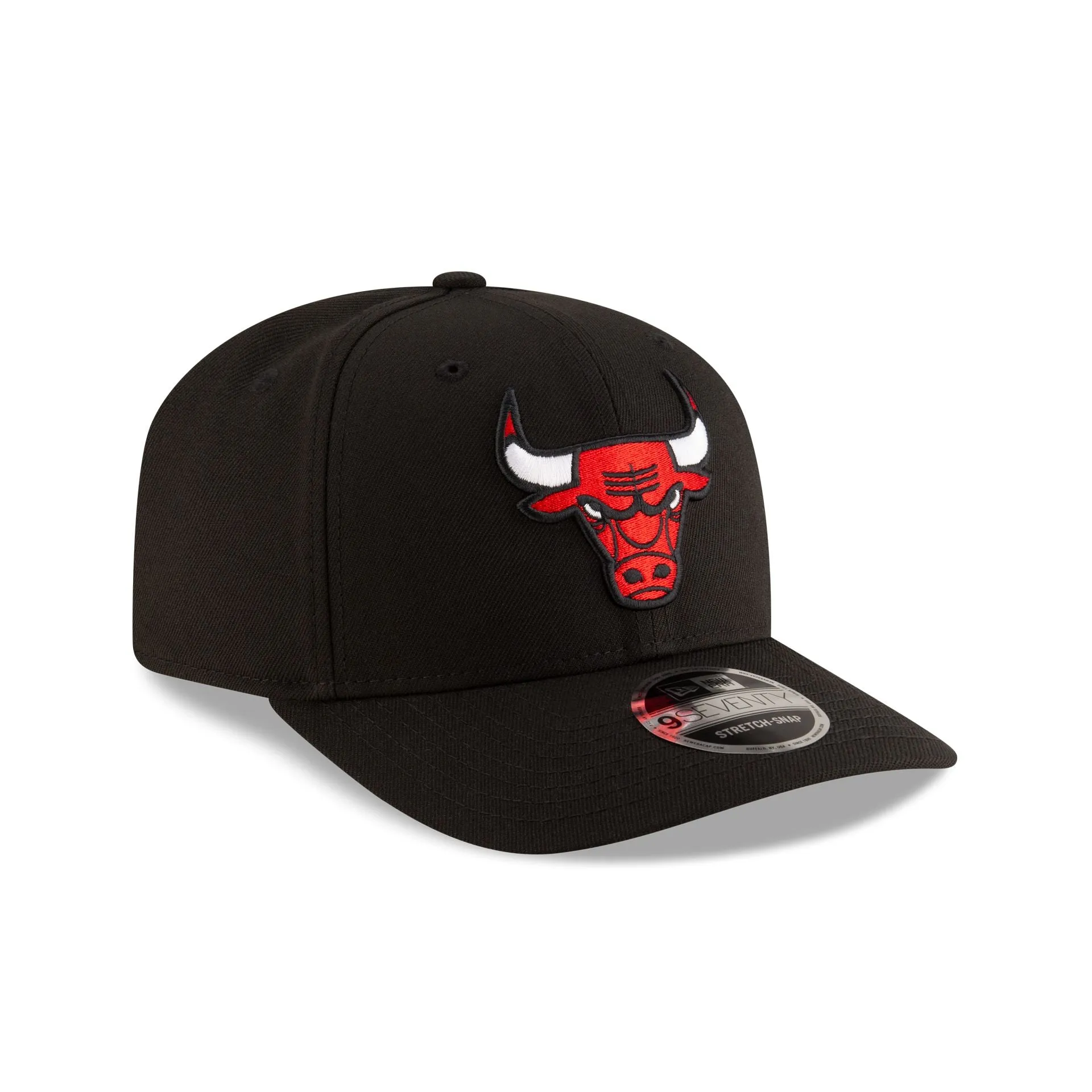 Chicago Bulls Team Black 9SEVENTY Stretch-Snap Hat sold by New Era product image thumbnail 3
