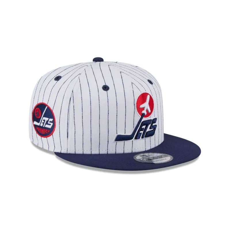 Winnipeg Jets Deceptor Pinstripe 9FIFTY Snapback Hat sold by New Era