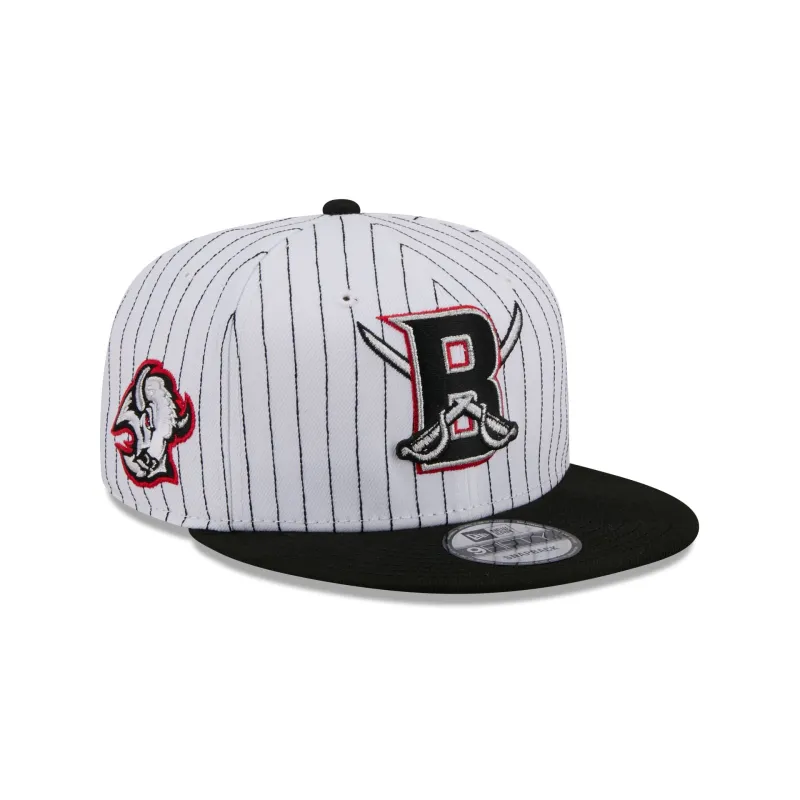 Buffalo Sabres Deceptor Pinstripe Alternate 9FIFTY Snapback Hat sold by New Era