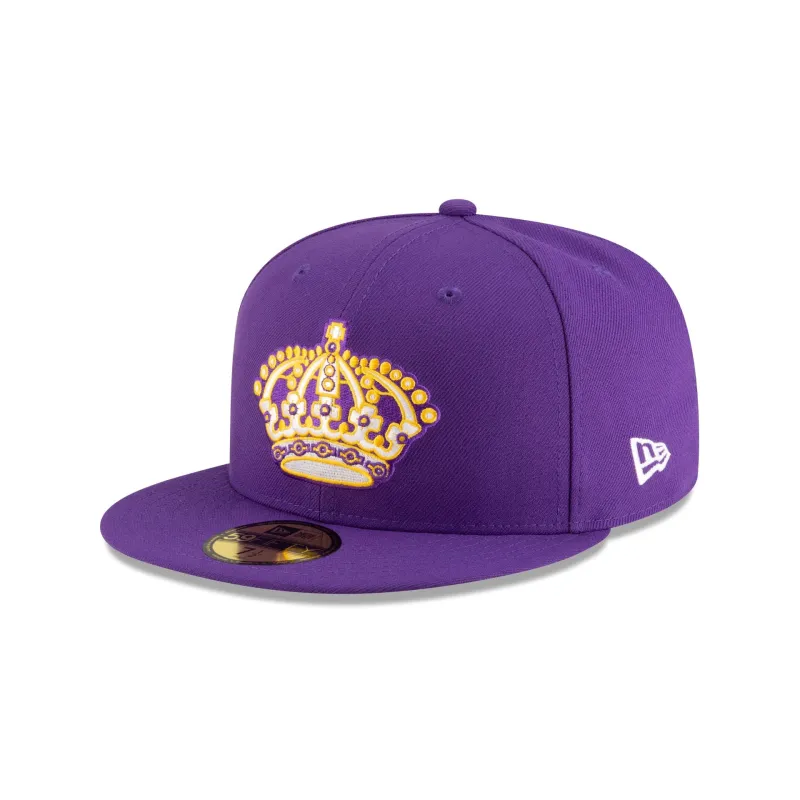 Los Angeles Kings Basic Purple 59FIFTY Fitted Hat sold by New Era