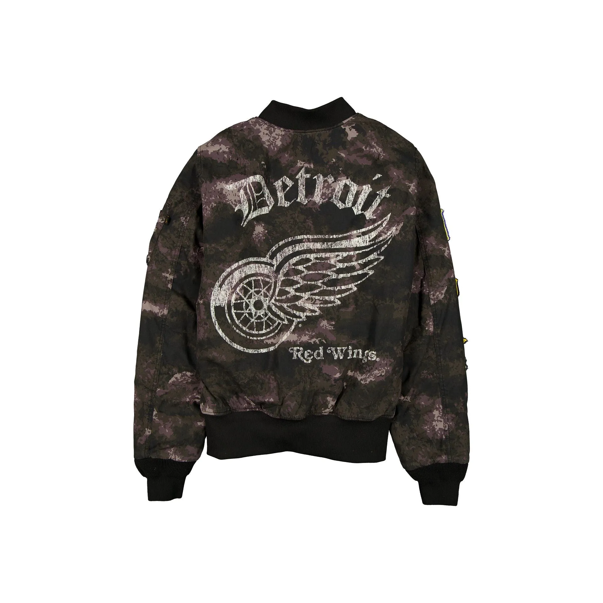 Alpha Industries x Detroit Red Wings Black Camo MA-1 Bomber Jacket sold by New Era product image thumbnail 3
