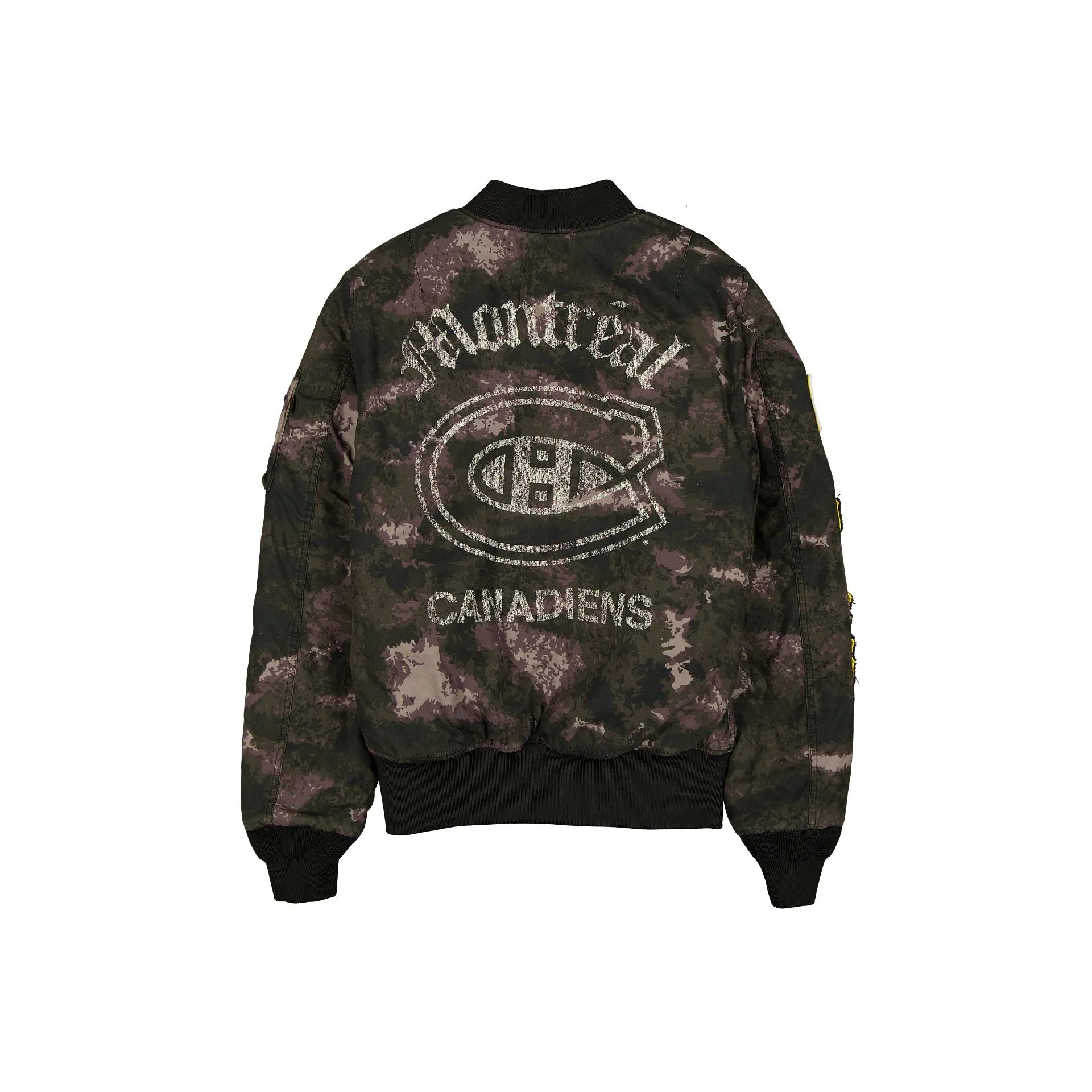 Alpha Industries x Montreal Canadiens Black Camo MA-1 Bomber Jacket sold by New Era product image thumbnail 2