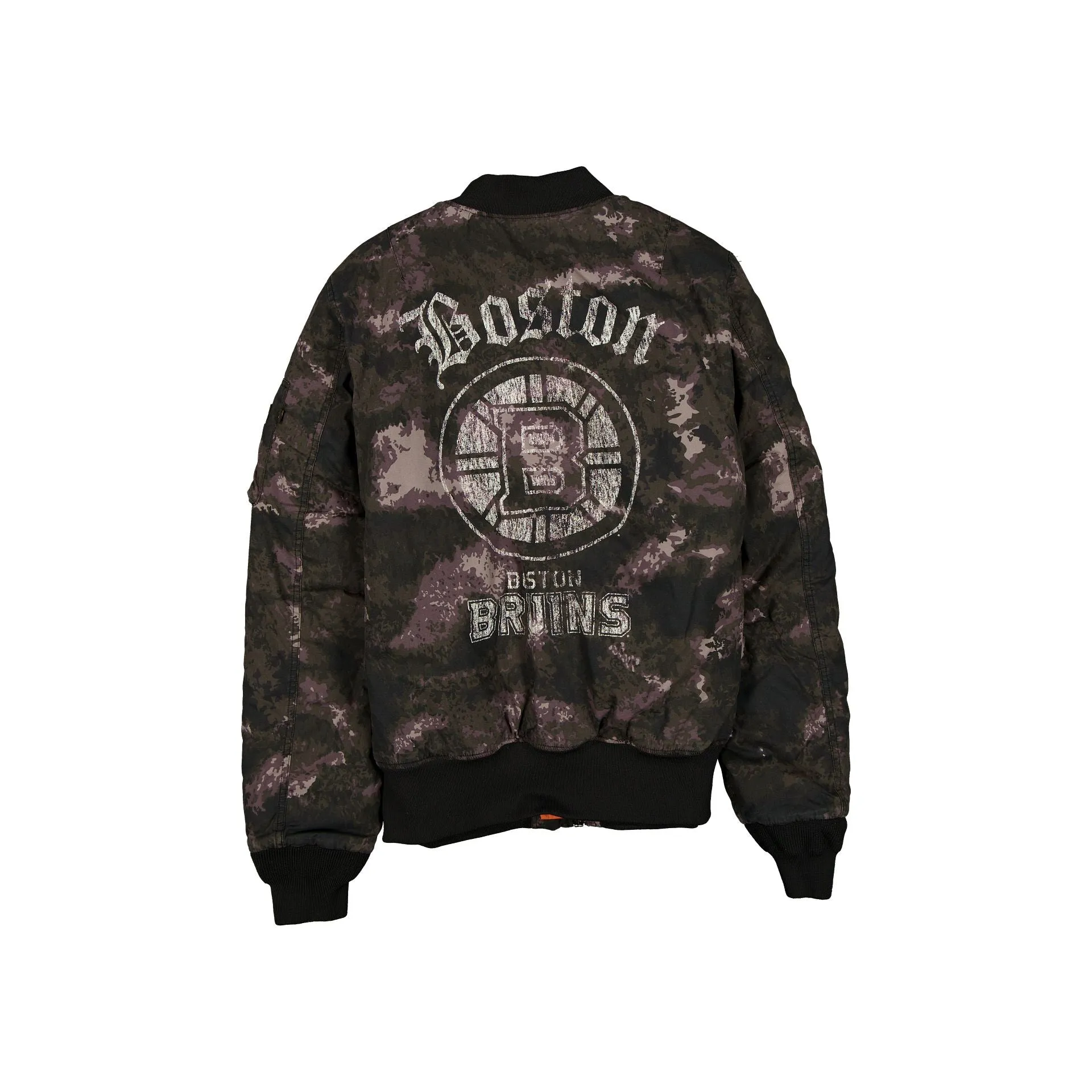 Alpha Industries x Boston Bruins Black Camo MA-1 Bomber Jacket sold by New Era product image thumbnail 2