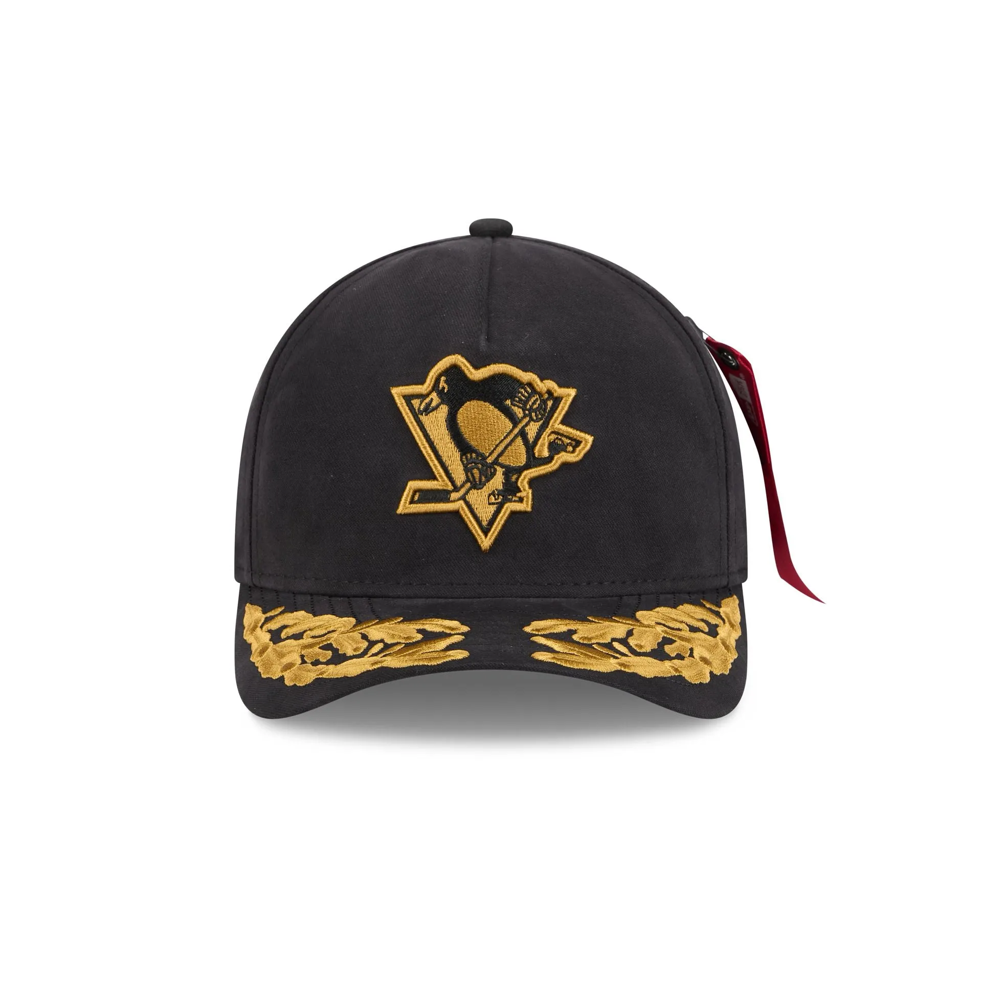 Alpha Industries x Pittsburgh Penguins Black 9FORTY M-Crown A-Frame Snapback Hat sold by New Era product image thumbnail 2