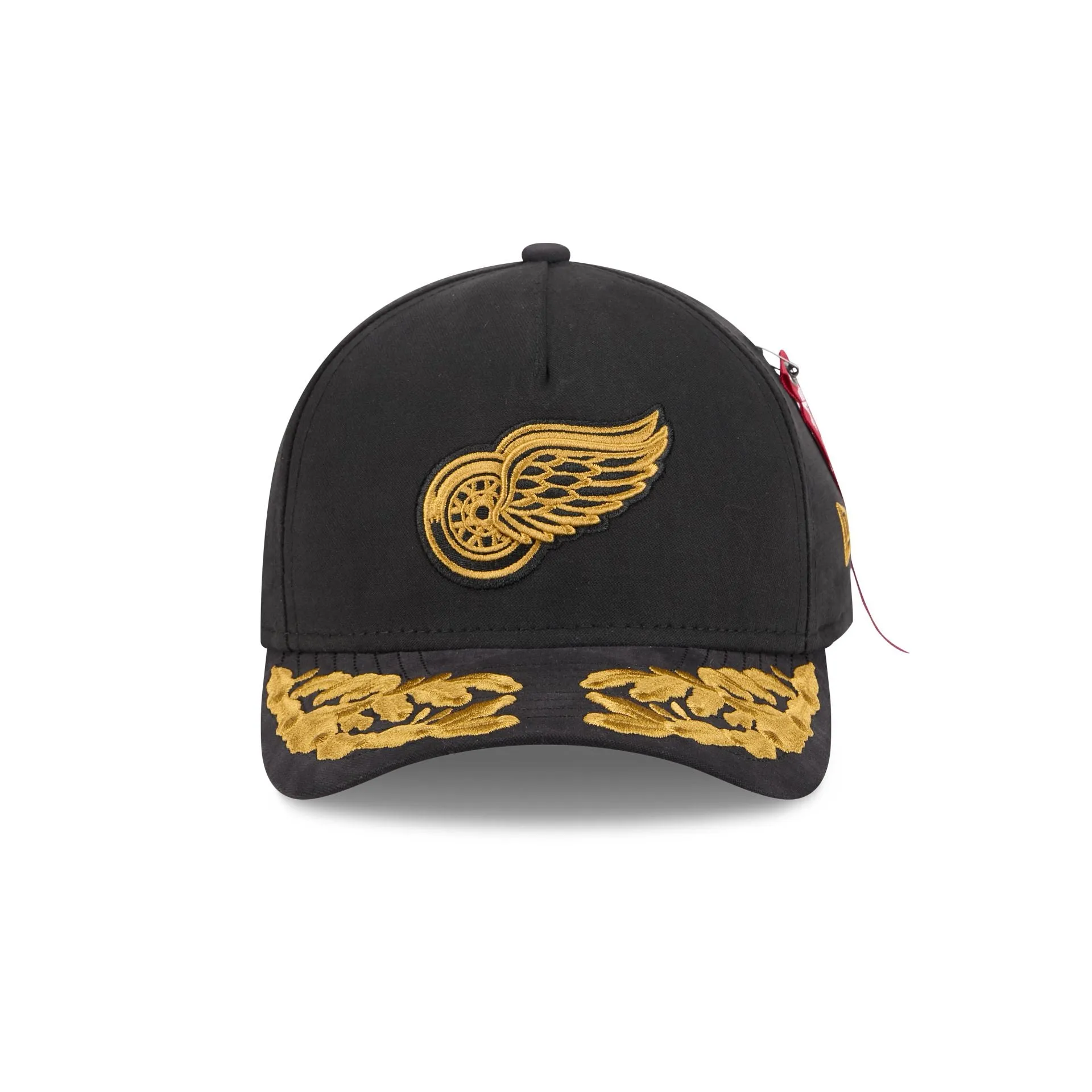 Alpha Industries x Detroit Red Wings Black 9FORTY M-Crown A-Frame Snapback Hat sold by New Era product image thumbnail 2