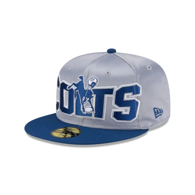 Indianapolis Colts Bold Satin 59FIFTY Fitted Hat sold by New Era