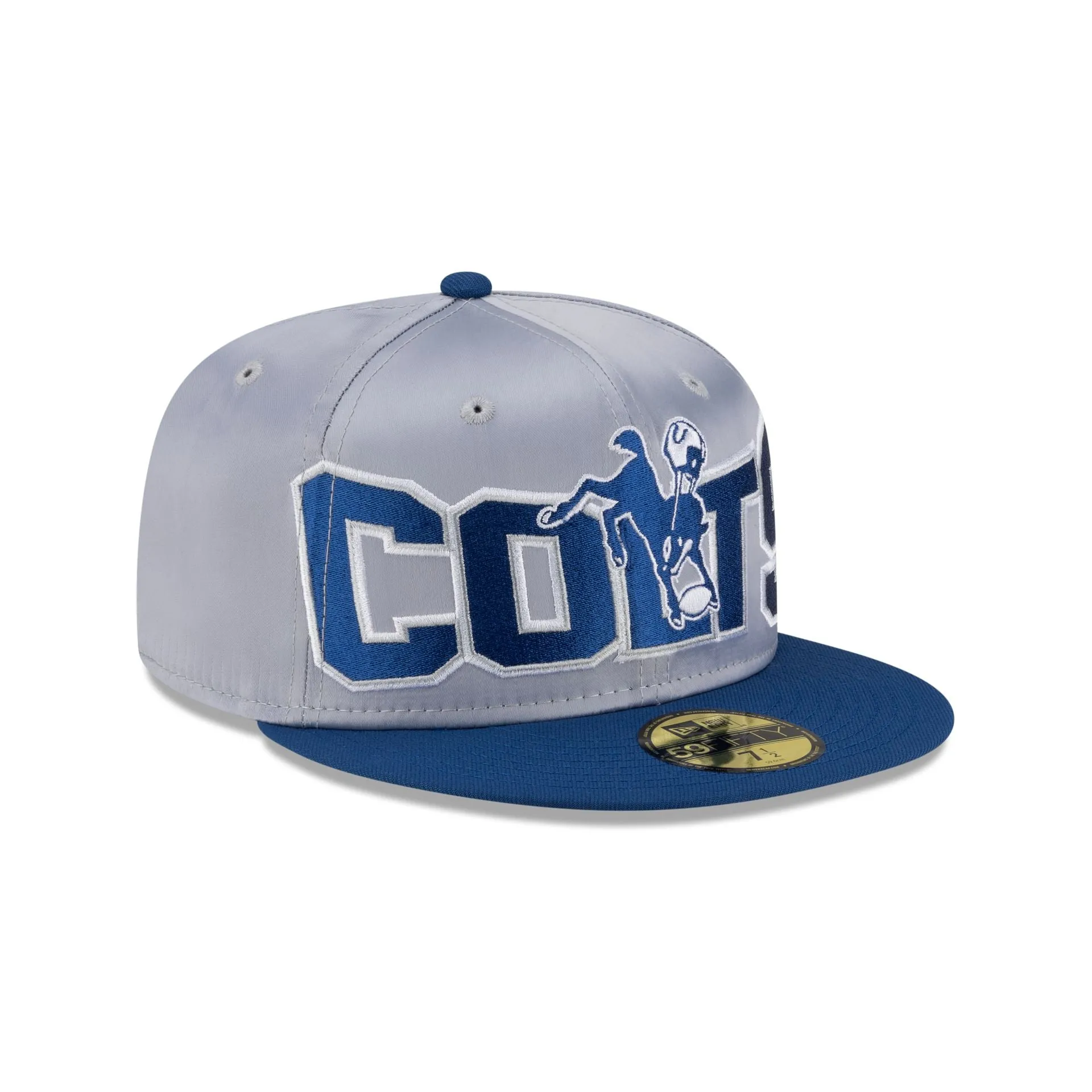 Indianapolis Colts Bold Satin 59FIFTY Fitted Hat sold by New Era product image thumbnail 3