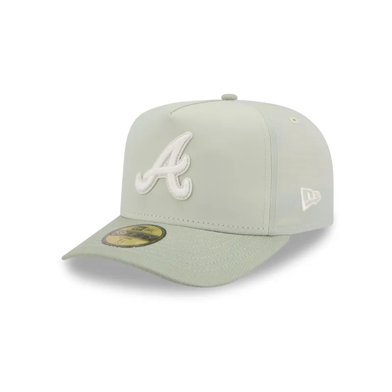 Atlanta Braves Crinkle 59FIFTY A-Frame Fitted Hat sold by New Era