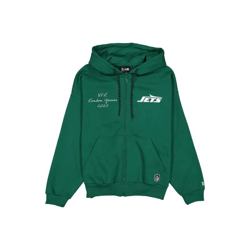 New York Jets London Game Premium Full-Zip Hoodie sold by New Era