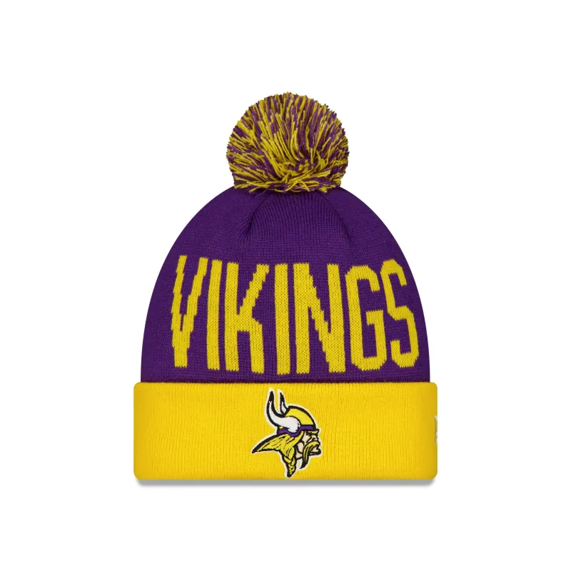Minnesota Vikings Dublin Game Pom Knit Hat sold by New Era