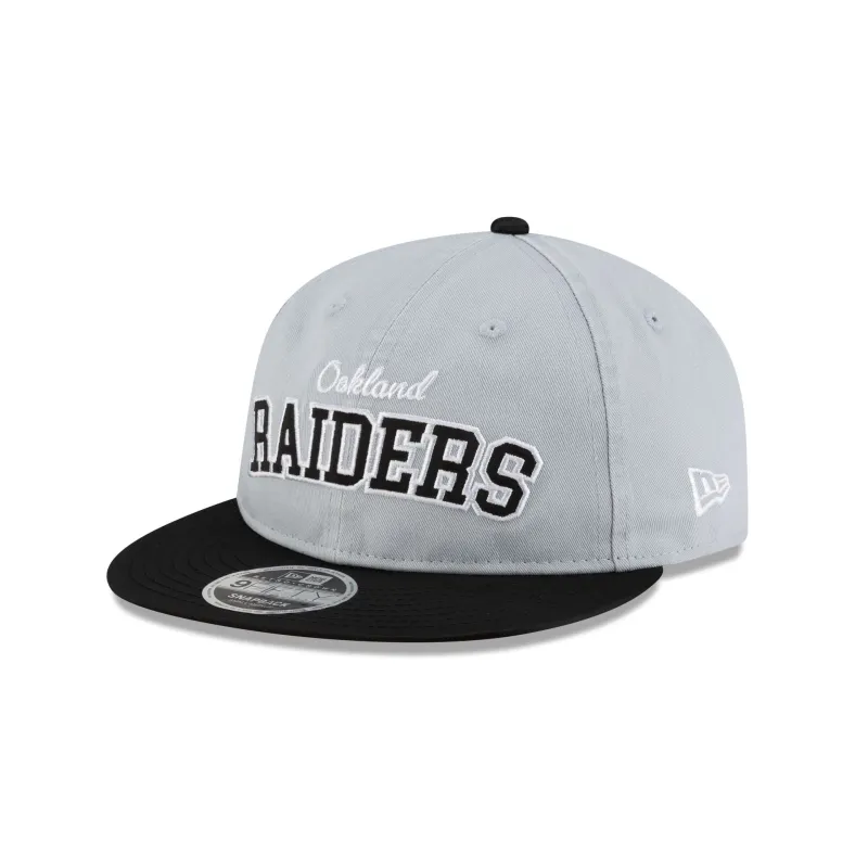 Las Vegas Raiders International Games Series Historic Retro Crown 9FIFTY Snapback Hat sold by New Era