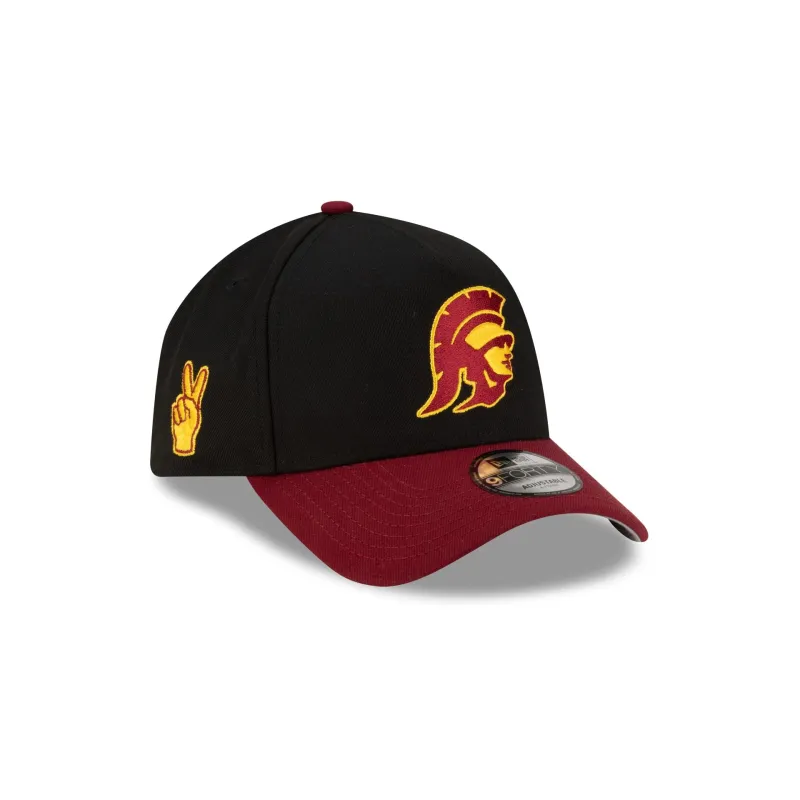 USC Trojans Hand Signs Sidepatch 9FORTY A-Frame Snapback Hat sold by New Era
