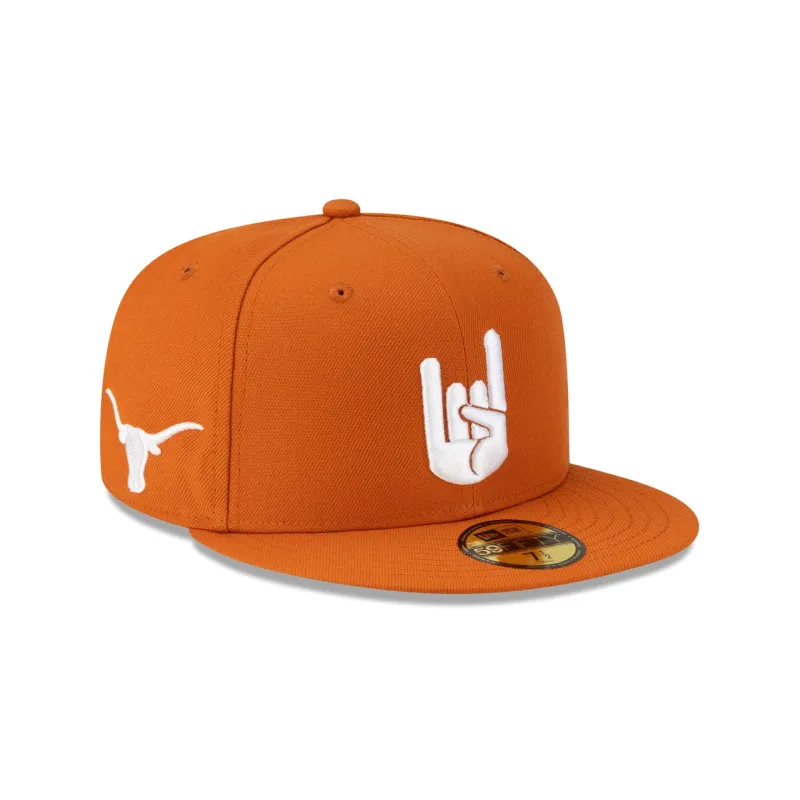 Texas Longhorns Hand Signs 59FIFTY Fitted Hat sold by New Era