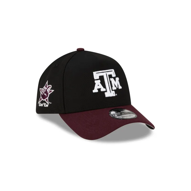 Texas A&M Aggies Hand Signs Sidepatch 9FORTY A-Frame Snapback Hat sold by New Era