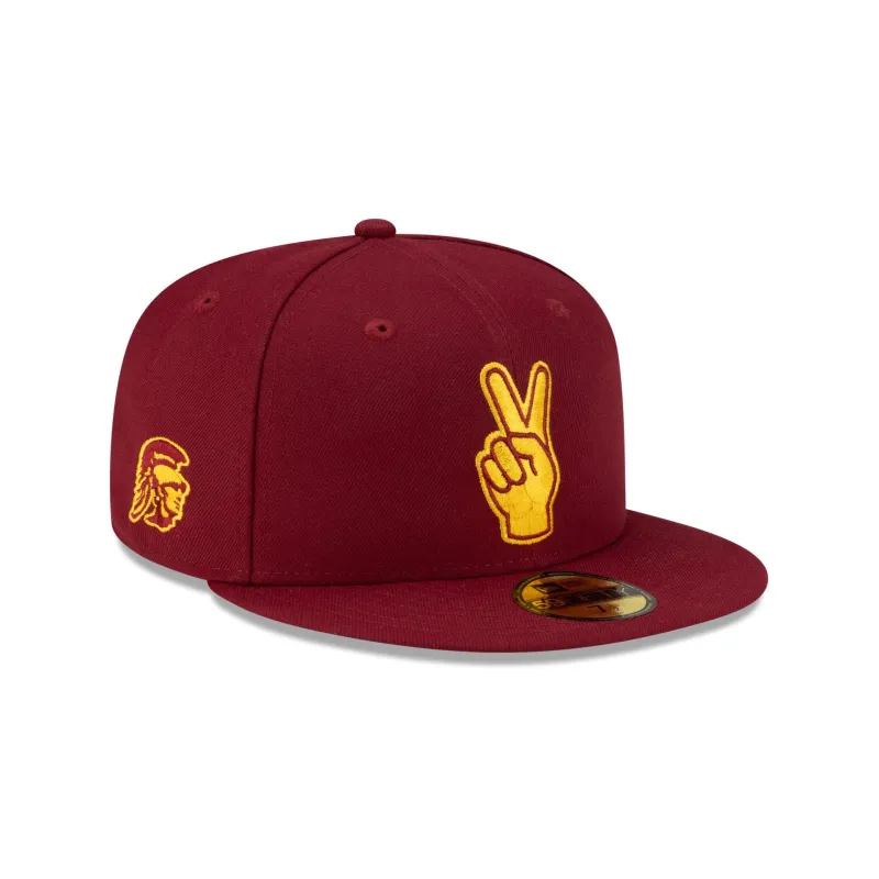 USC Trojans Hand Signs 59FIFTY Fitted Hat made by New Era