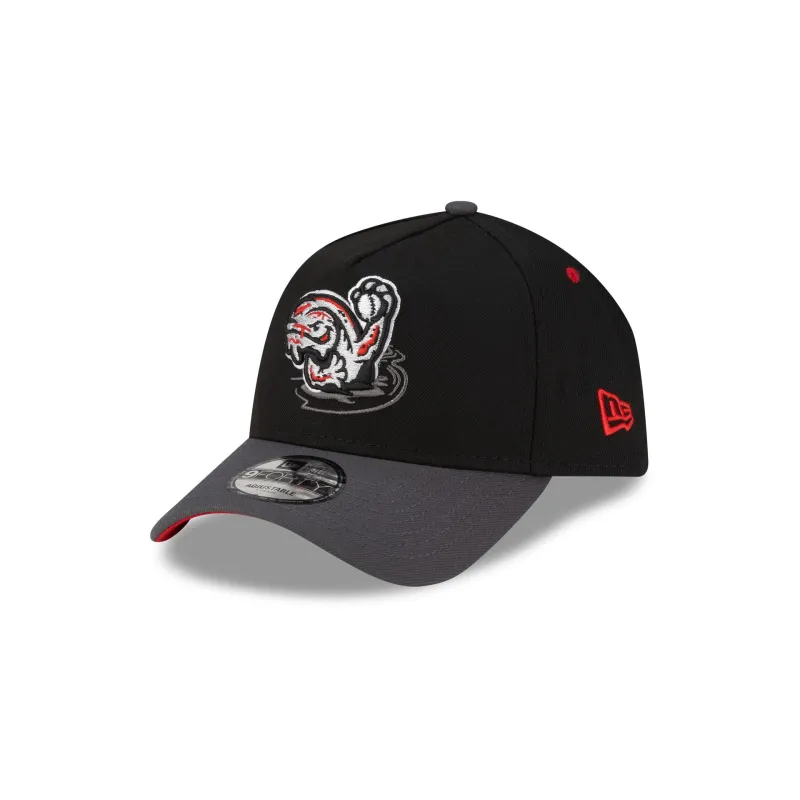 Asheville Tourists Halloween Red 9FORTY A-Frame Snapback Hat sold by New Era