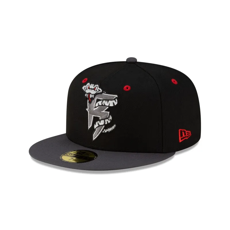 Wisconsin Timber Rattlers Halloween Red 59FIFTY Fitted Hat sold by New Era