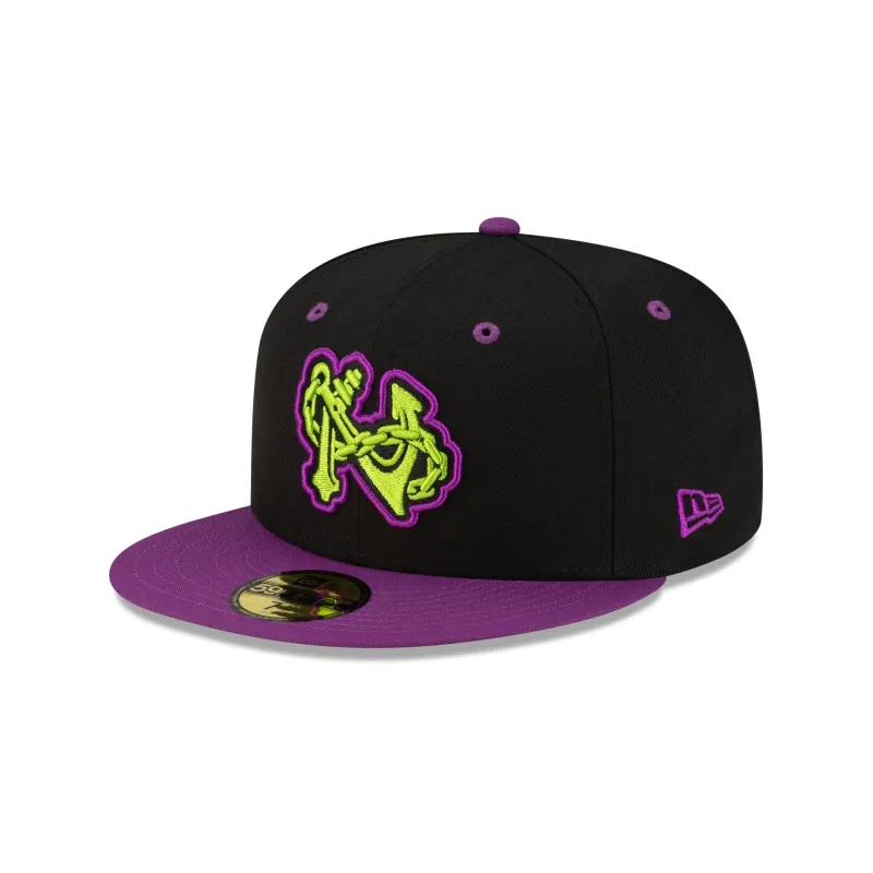 Norfolk Tides Halloween Purple 59FIFTY Fitted Hat sold by New Era