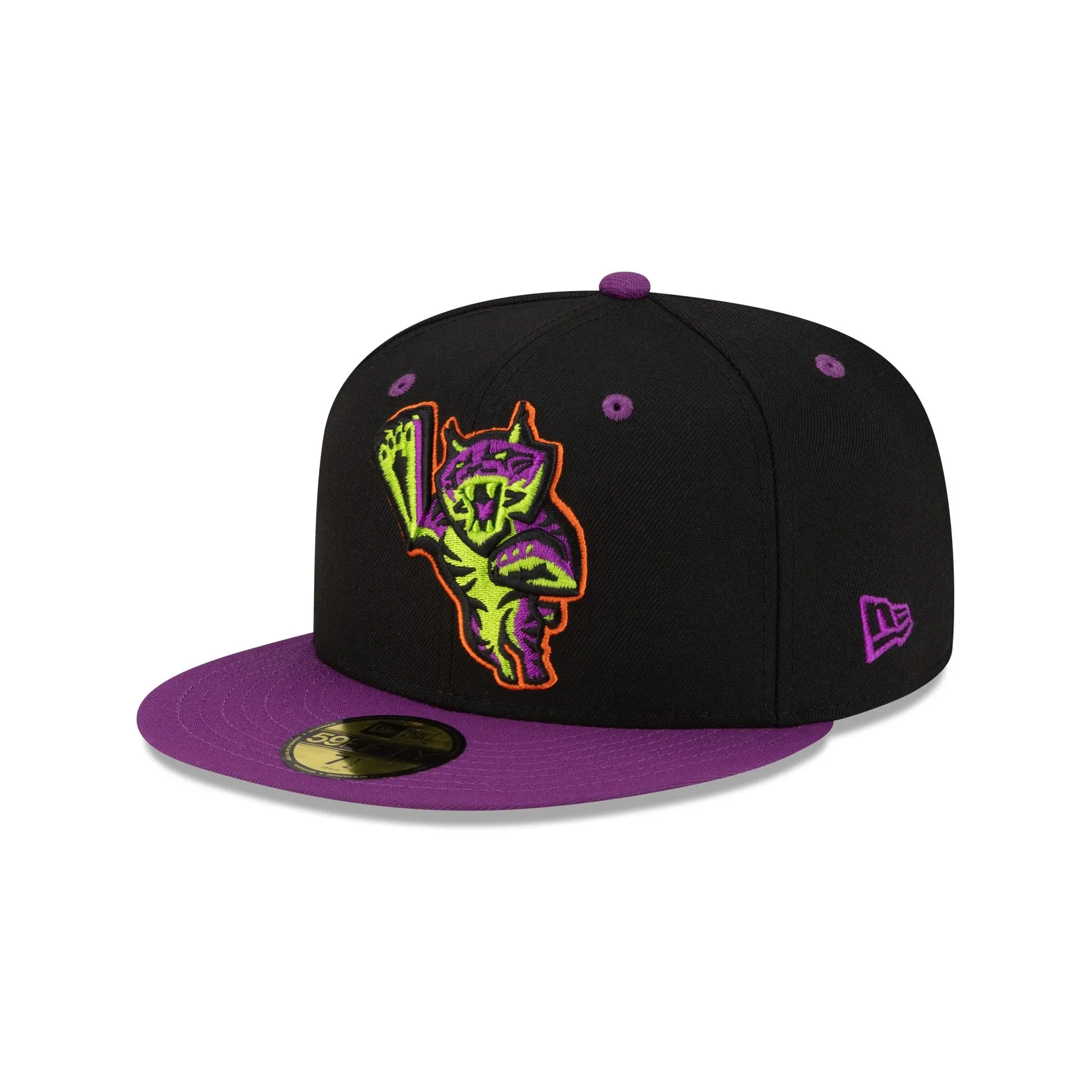 Lynchburg Hillcats Halloween Purple 59FIFTY Fitted Hat sold by New Era