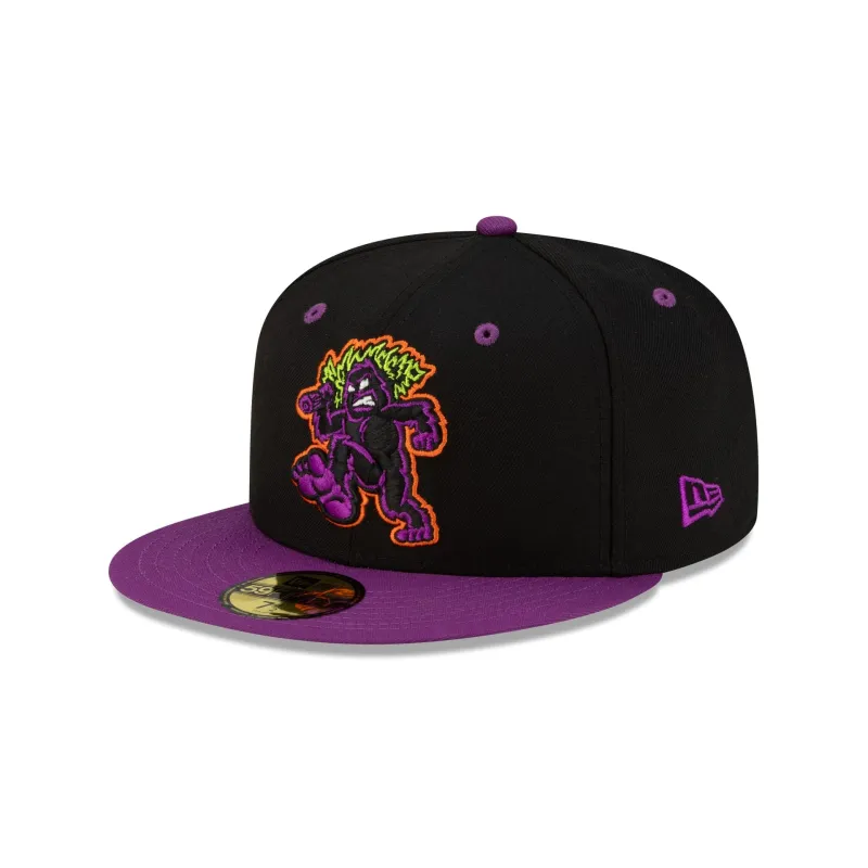 Eugene Emeralds Halloween Purple 59FIFTY Fitted Hat sold by New Era