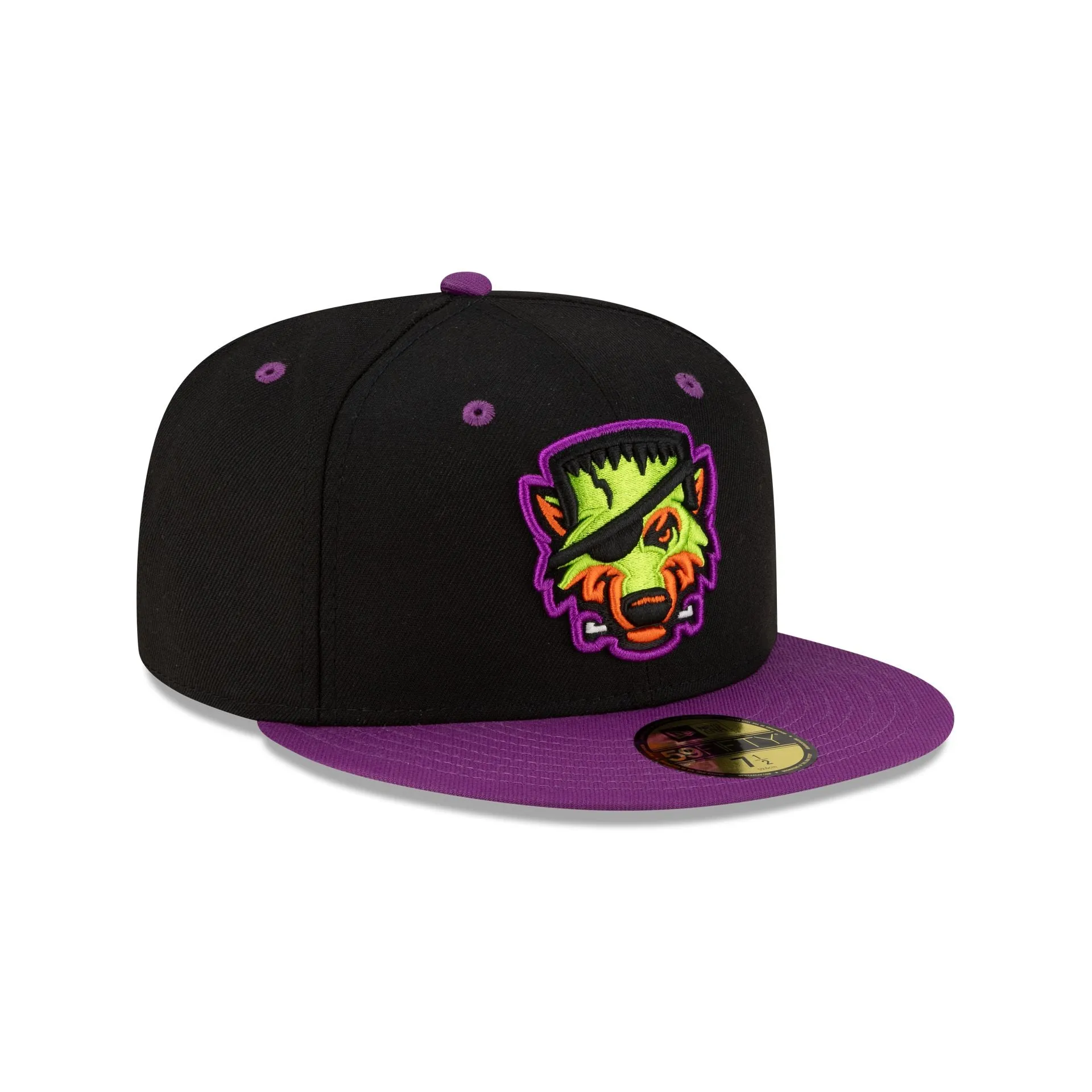 Erie SeaWolves Halloween Purple 59FIFTY Fitted Hat sold by New Era product image thumbnail 3