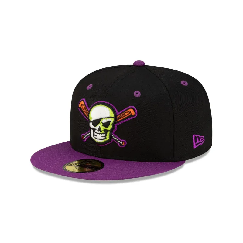 Bradenton Marauders Halloween Purple 59FIFTY Fitted Hat sold by New Era