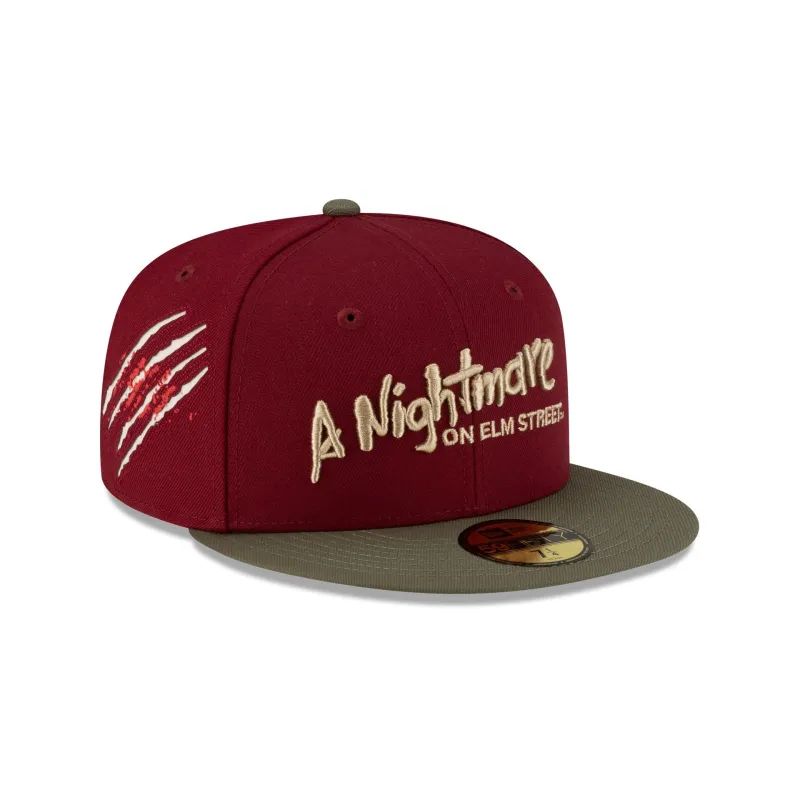 A Nightmare on Elm Street Cardinal 59FIFTY Fitted Hat sold by New Era
