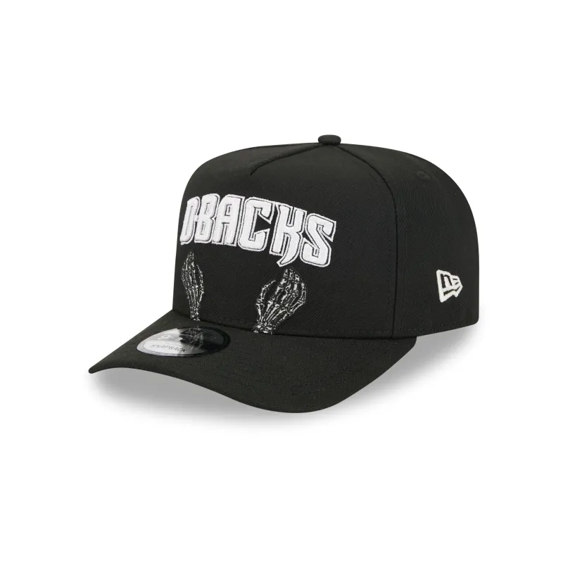 Arizona Diamondbacks Skeletal Script 9FIFTY A-Frame Snapback Hat made by New Era