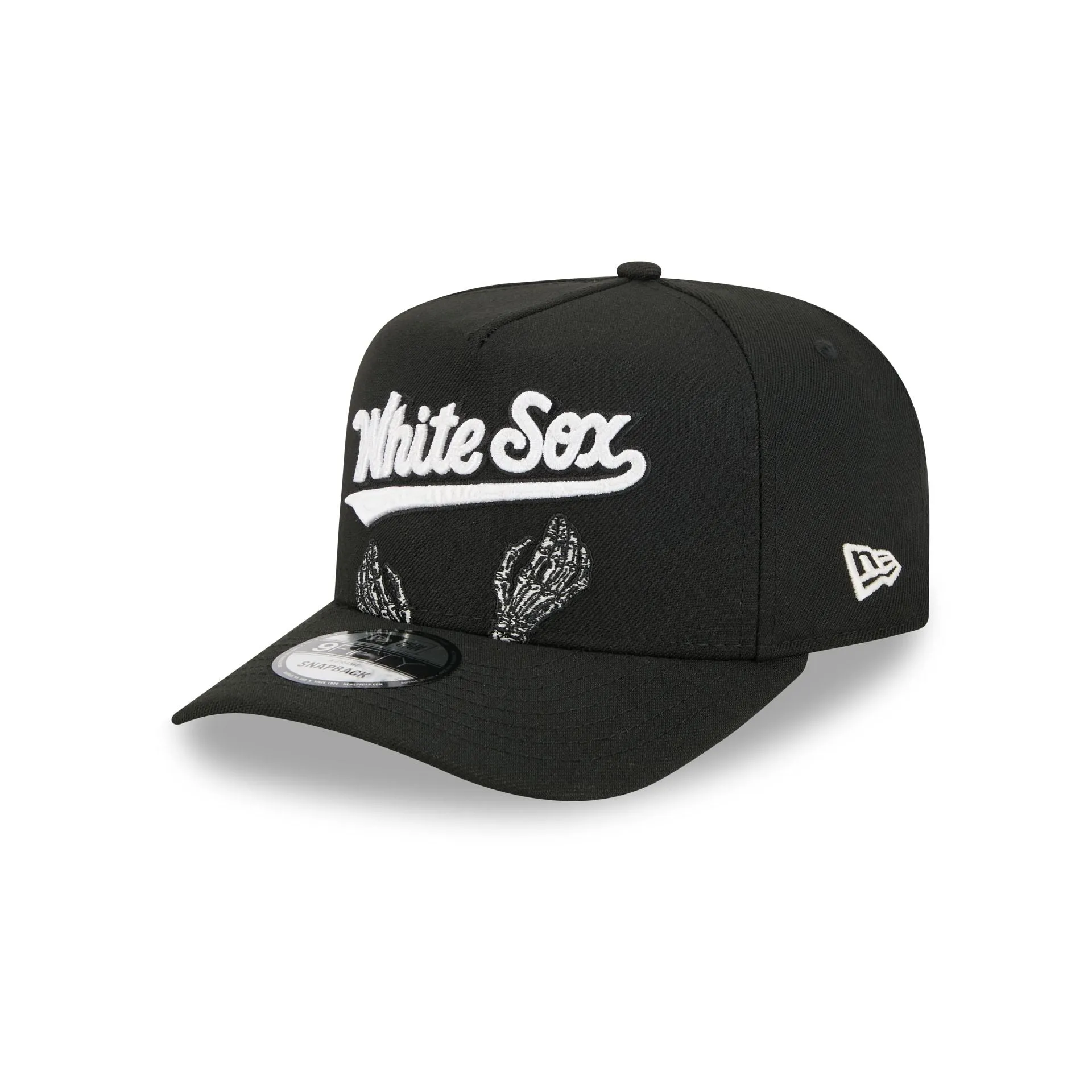 Chicago White Sox Skeletal Script 9FIFTY A-Frame Snapback Hat sold by New Era